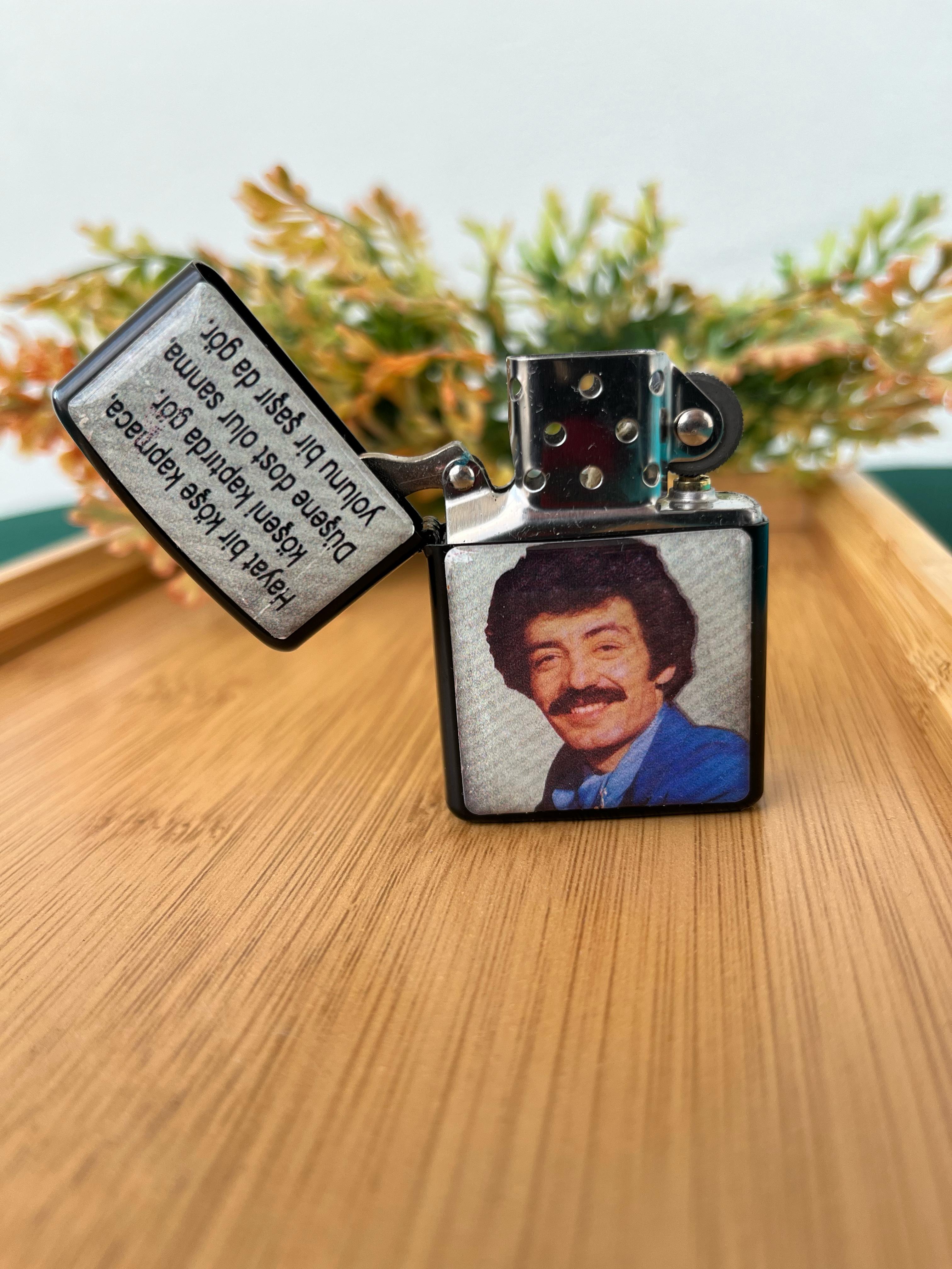 Müslüm Gürses Baskılı Yazılı Zippo Model Benzinli Çakmak